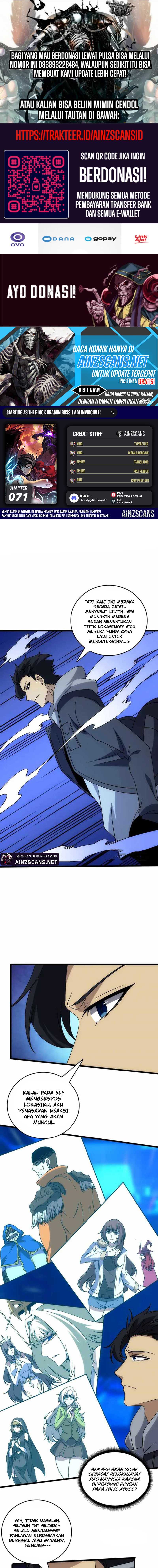I Become Invincible Black Dragon Boss At The Start Chapter 71 Gambar 1