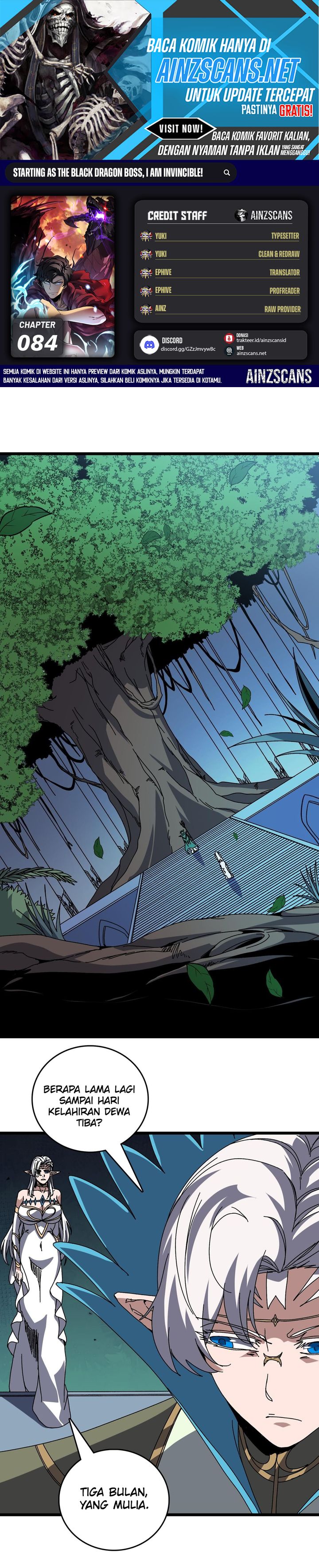 I Become Invincible Black Dragon Boss At The Start Chapter 84 Gambar 1