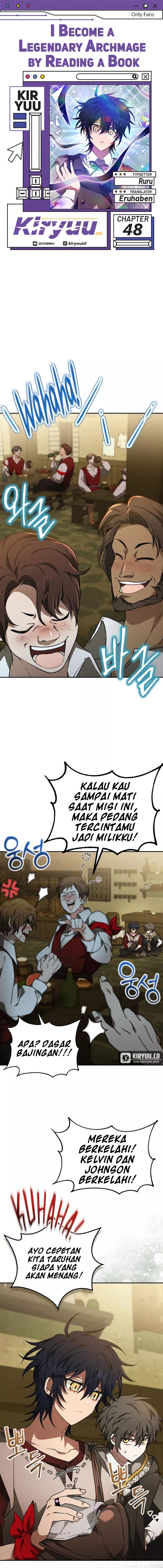 I Become a Legendary Arch Mage by Reading a Book Chapter 48 Gambar 1