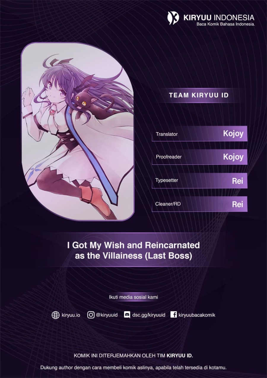I Got My Wish and Reincarnated as the Villainess (Last Boss)! Chapter 11 Gambar 1
