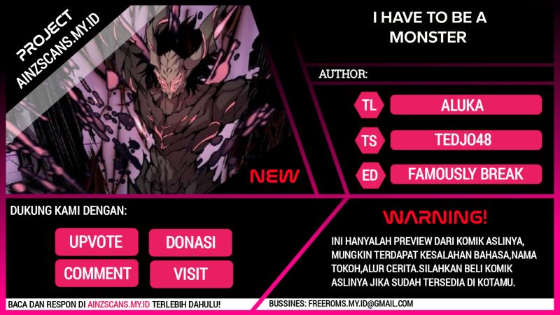 I Have to Be a Monster Chapter 15 Gambar 1
