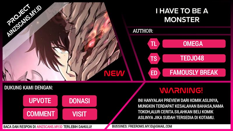 I Have to Be a Monster Chapter 22 Gambar 1
