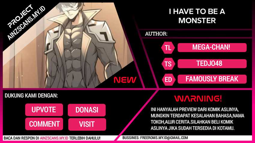 I Have to Be a Monster Chapter 33 Gambar 1