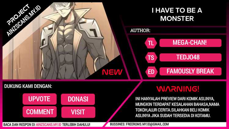 I Have to Be a Monster Chapter 34 Gambar 1
