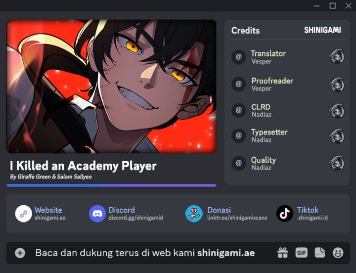 I Killed An Academy Player Chapter 10 Gambar 1