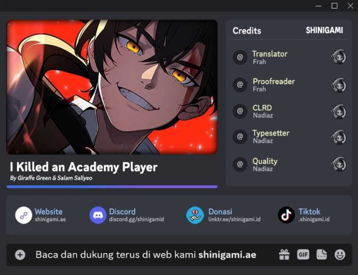 I Killed An Academy Player Chapter 17 Gambar 1
