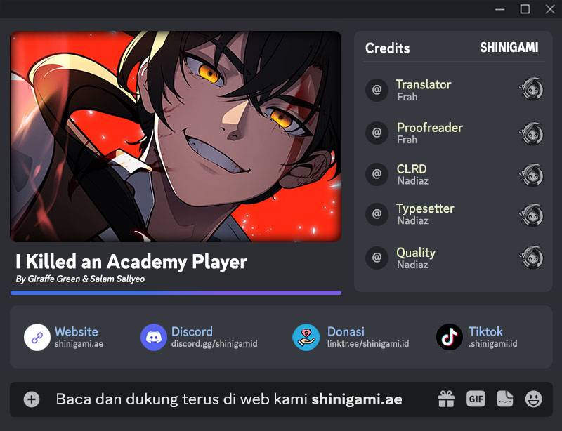 I Killed An Academy Player Chapter 37 Gambar 1