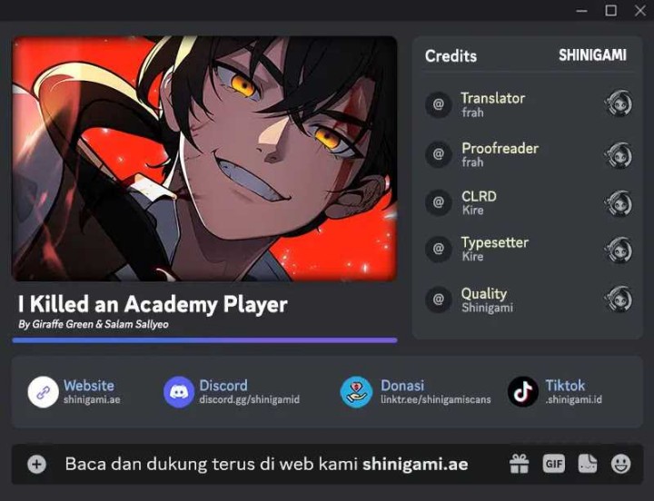 I Killed An Academy Player Chapter 45 Gambar 1