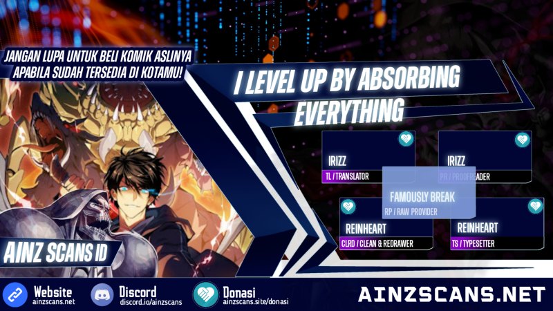 I Level Up By Absorbing Everything Chapter 29 END Gambar 1
