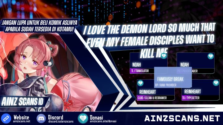 I Love the Demon Lord So Much That Even My Female Disciples Want to Kill Me Chapter 09 Gambar 1