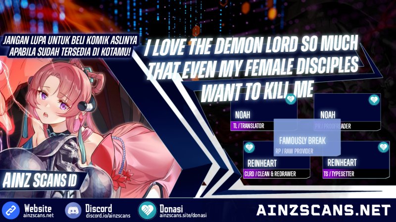 I Love the Demon Lord So Much That Even My Female Disciples Want to Kill Me Chapter 10 Gambar 1
