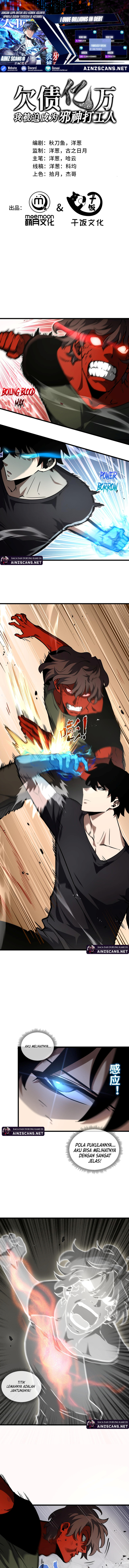 I Owe A Billion Dollars And I am Forced to Become A Worker For An Evil God Chapter 19 Gambar 1