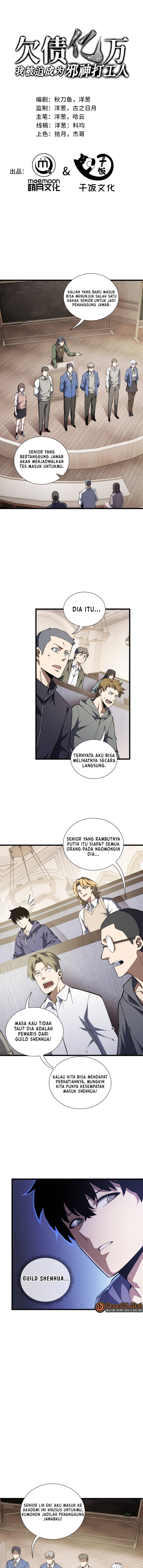 I Owe A Billion Dollars And I am Forced to Become A Worker For An Evil God Chapter 23 Gambar 1