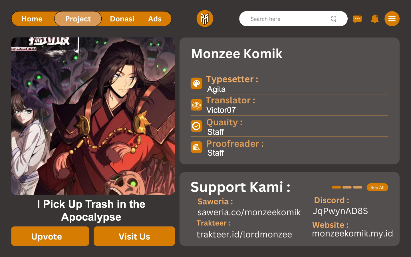 I Pick Up Trash in the Apocalypse Chapter 14 Gambar 1