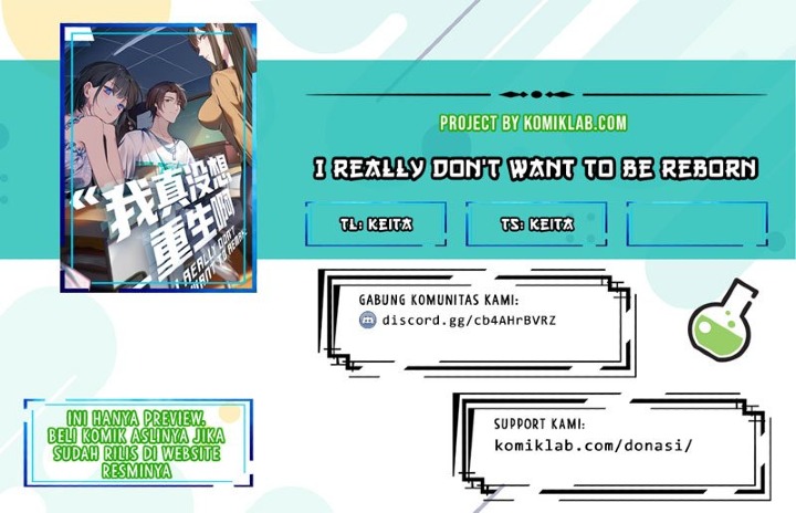 I Really Don’t Want to Be Reborn Chapter 11 Gambar 1