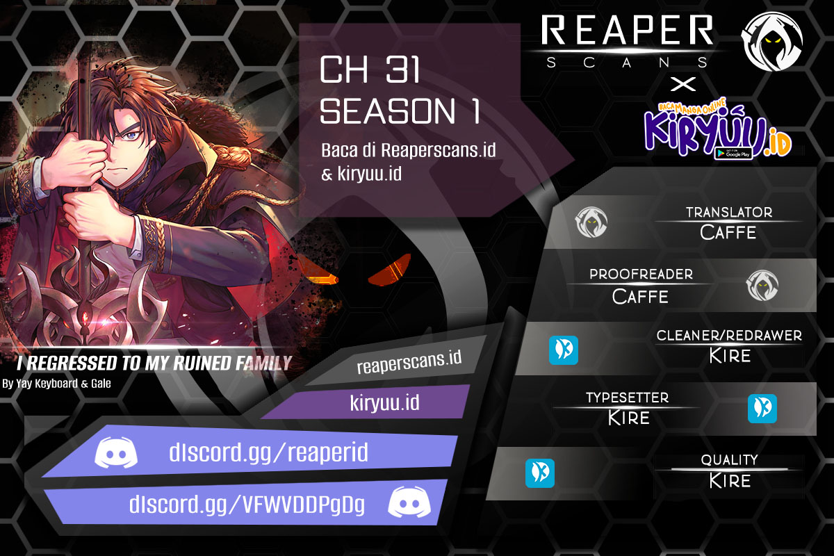 I Regressed to My Ruined Family Chapter 31 Gambar 1