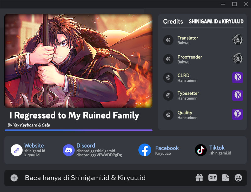 I Regressed to My Ruined Family Chapter 37 Gambar 1