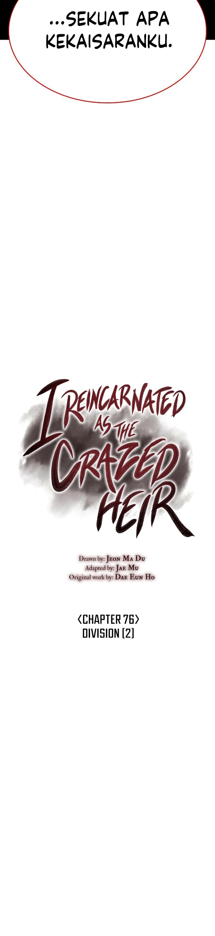 I Reincarnated As The Crazed Heir Chapter 76 Gambar 29