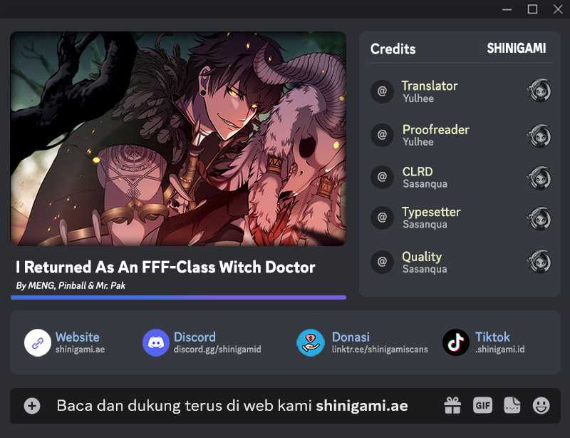 I Returned As An FFF-Class Witch Doctor Chapter 53 Gambar 1