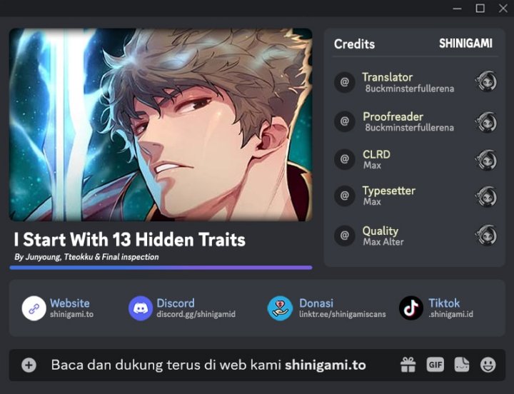 I Start With 13 Hidden Traits Chapter 14 Gambar 1