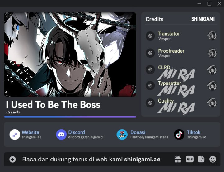 I Used to Be a Boss Chapter 62 Gambar 1
