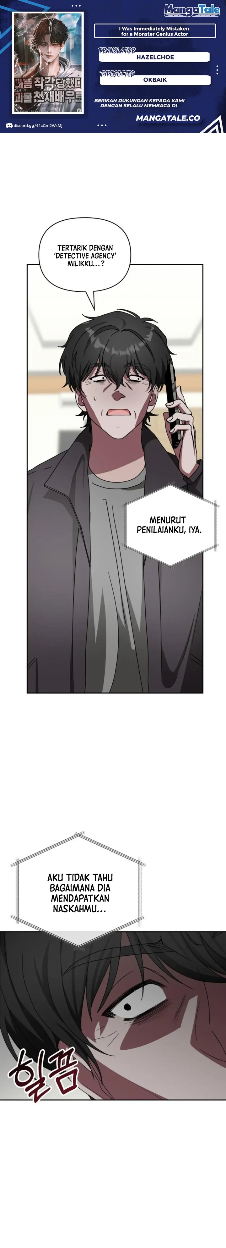 I Was Immediately Mistaken for a Monster Genius Actor Chapter 08 Gambar 1