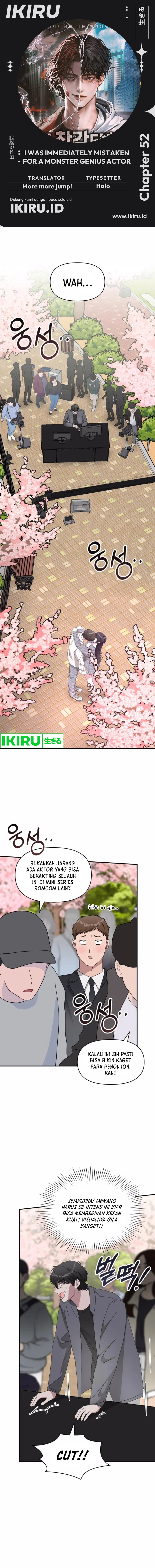 I Was Immediately Mistaken for a Monster Genius Actor Chapter 52 Gambar 1