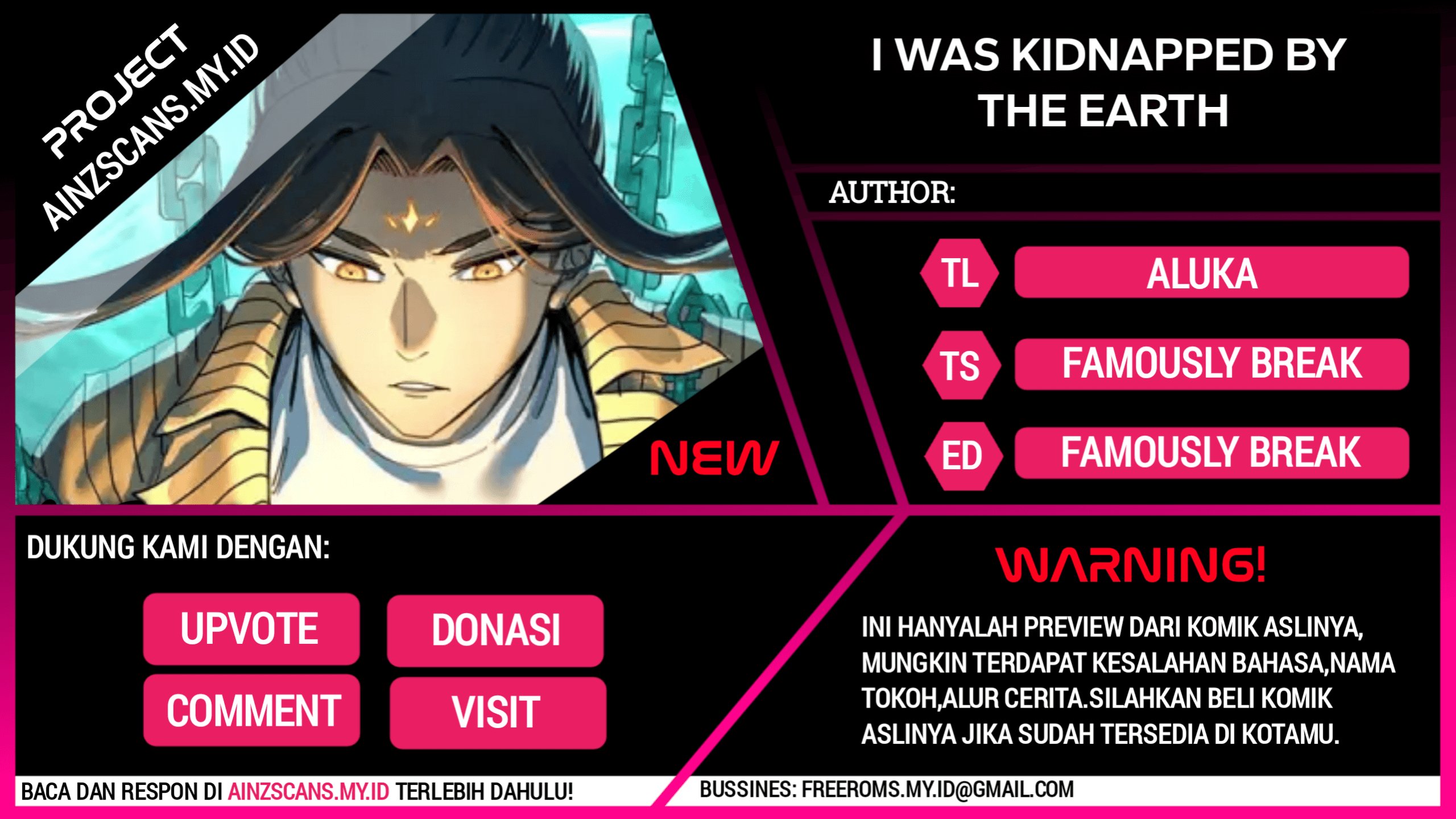I Was Kidnapped by the Earth Chapter 01 Gambar 1