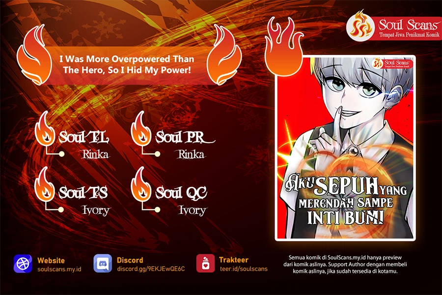 I Was More Overpowered Than the Hero, so I Hid My Power! Chapter 71 S1 END Gambar 1