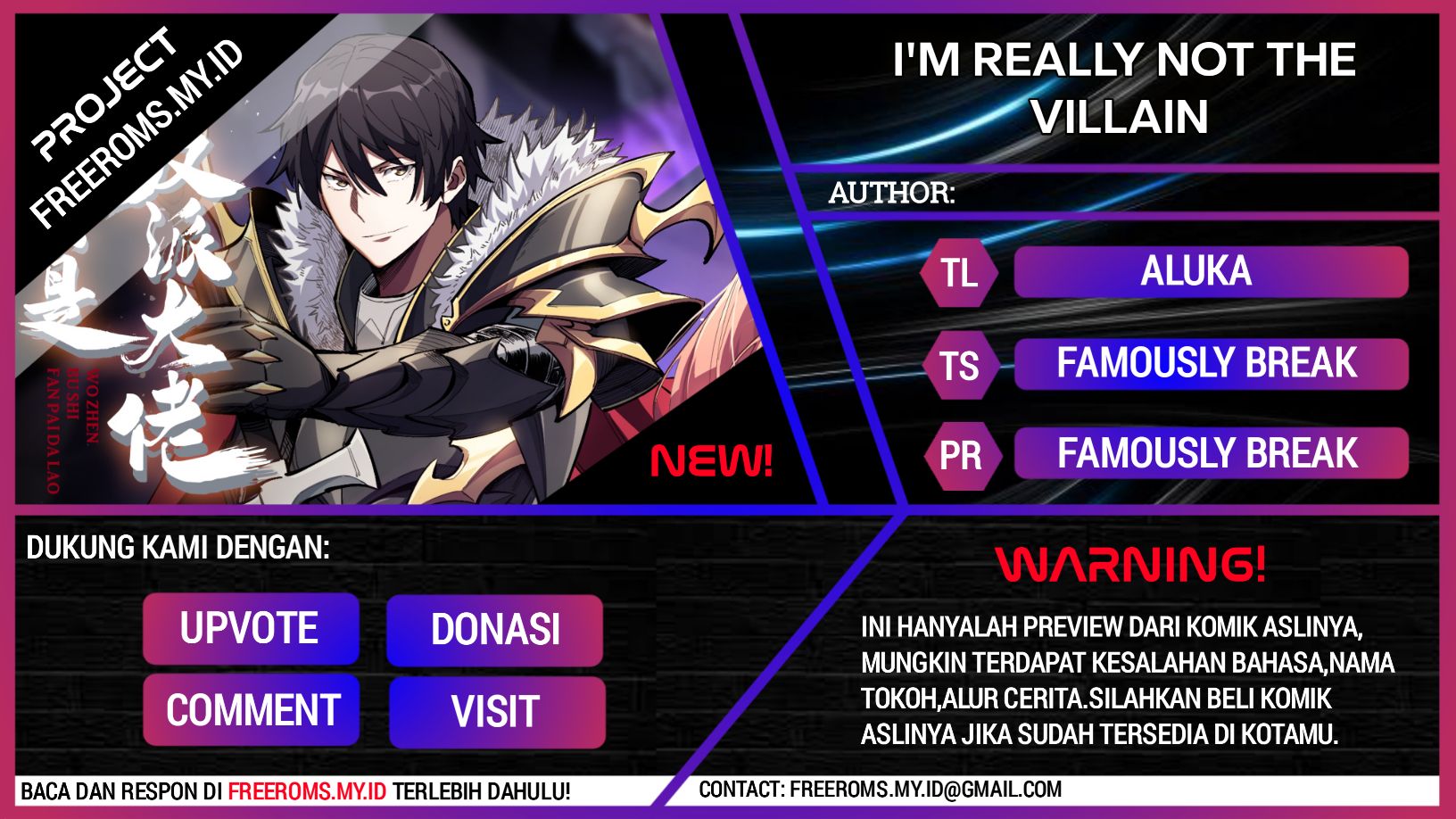 I’m Really Not The Villain Chapter 06 Gambar 1