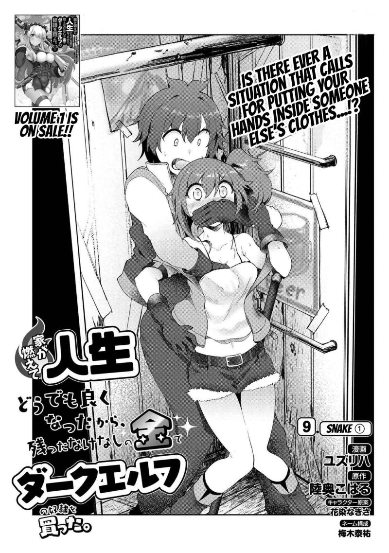 Ie ga Moete Jinsei Dou Demo Yoku Natta kara, Nokotta Nakenashi no Kin de Dark Elf no Dorei o Katta Chapter 09.1 Gambar 2