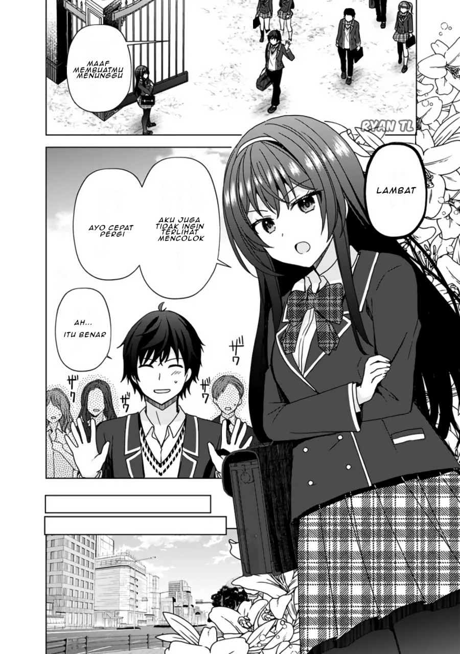 Iinazuke ga Dekita to Omottara, Sono Iinazuke ga Gakkou de Yuumei na “Akuyaku Reijou” Dattan dakedo, Dou Sureba Ii? Chapter 02.1 Gambar 9