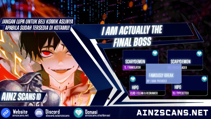 I’m Actually The Final Boss Chapter 22 Gambar 1