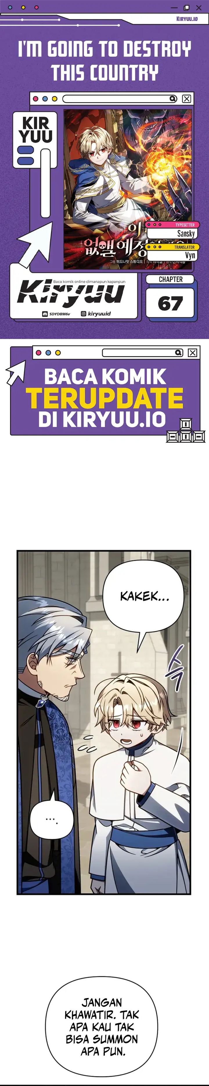 I’m Going To Destroy This Country Chapter 67 Gambar 1