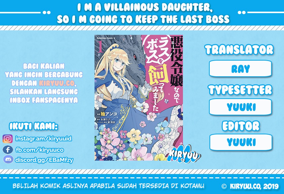 I’m a Villainous Daughter so I’m going to keep the Last Boss Chapter 04 Gambar 1