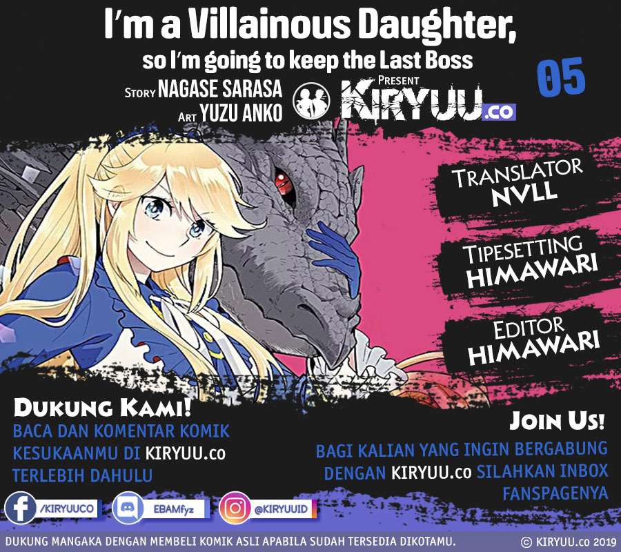 I’m a Villainous Daughter so I’m going to keep the Last Boss Chapter 05 Gambar 1