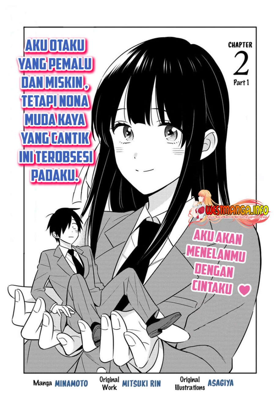 Inkya de Wotaku de Binbou Dakedo Bijin Ojou-sama ni Osaretemasu Chapter 02 Gambar 1