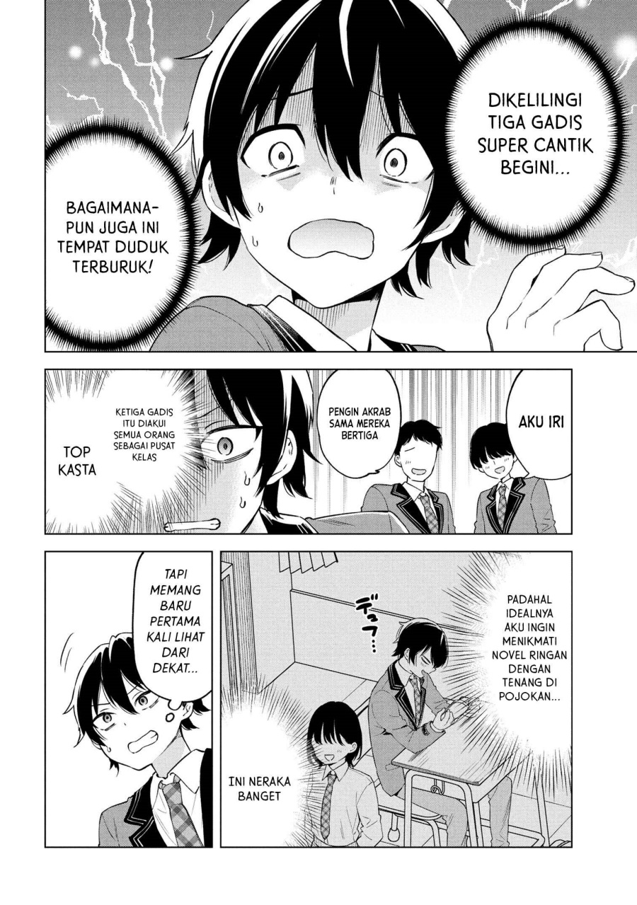 Inkya no ore ga sekigae de S-kyu bishoujo ni kakomaretara himitsu no kankei ga hajimatta Chapter 01 Gambar 11