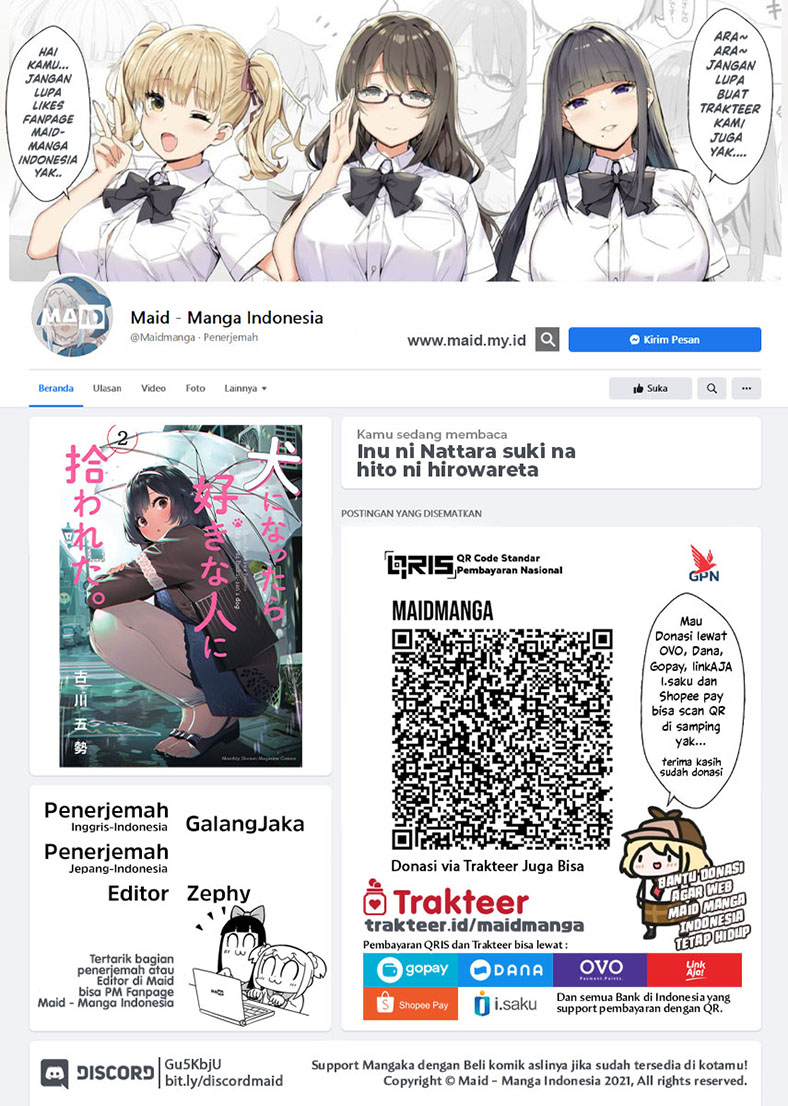 Inu ni Nattara Suki na Hito ni Hirowareta Chapter 09 Gambar 1