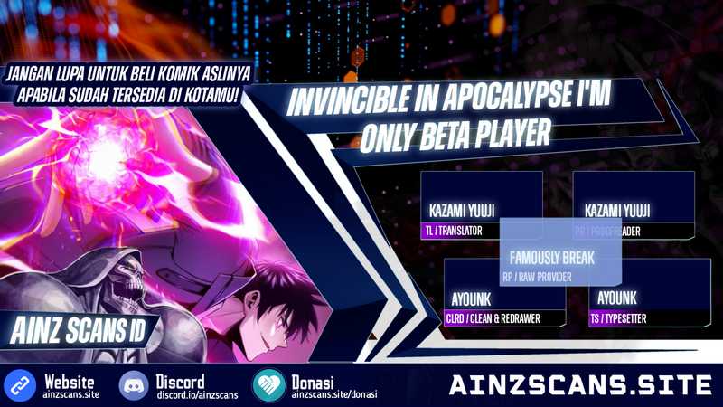 Invincible In The Apocalypse: I’m The Only Beta Player Chapter 04 Gambar 1