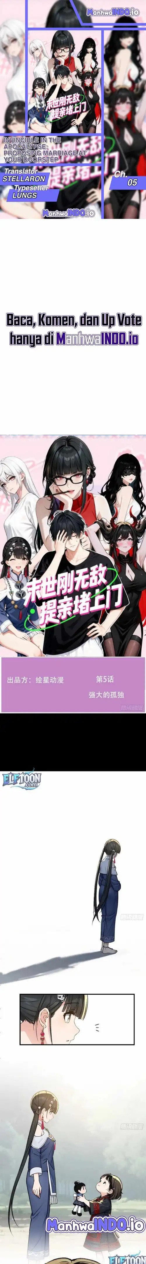 Invincible in the Apocalypse: Proposing Marriage at Your Doorstep Chapter 05 Gambar 1