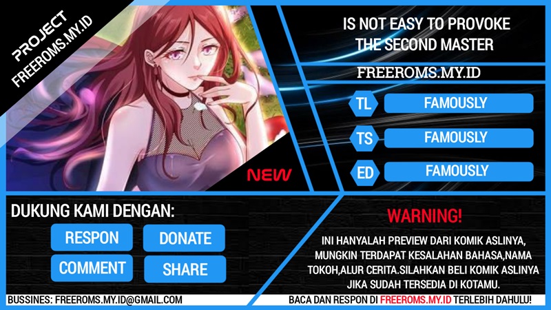Is Not Easy To Provoke The Second Master Chapter 25 Gambar 1