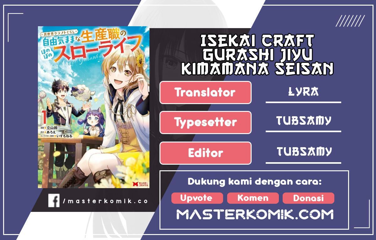 Isekai Craft Gurashi Jiyu Kimamana Seisan Shoku no Honobono Slow Life Chapter 05.3 Gambar 1