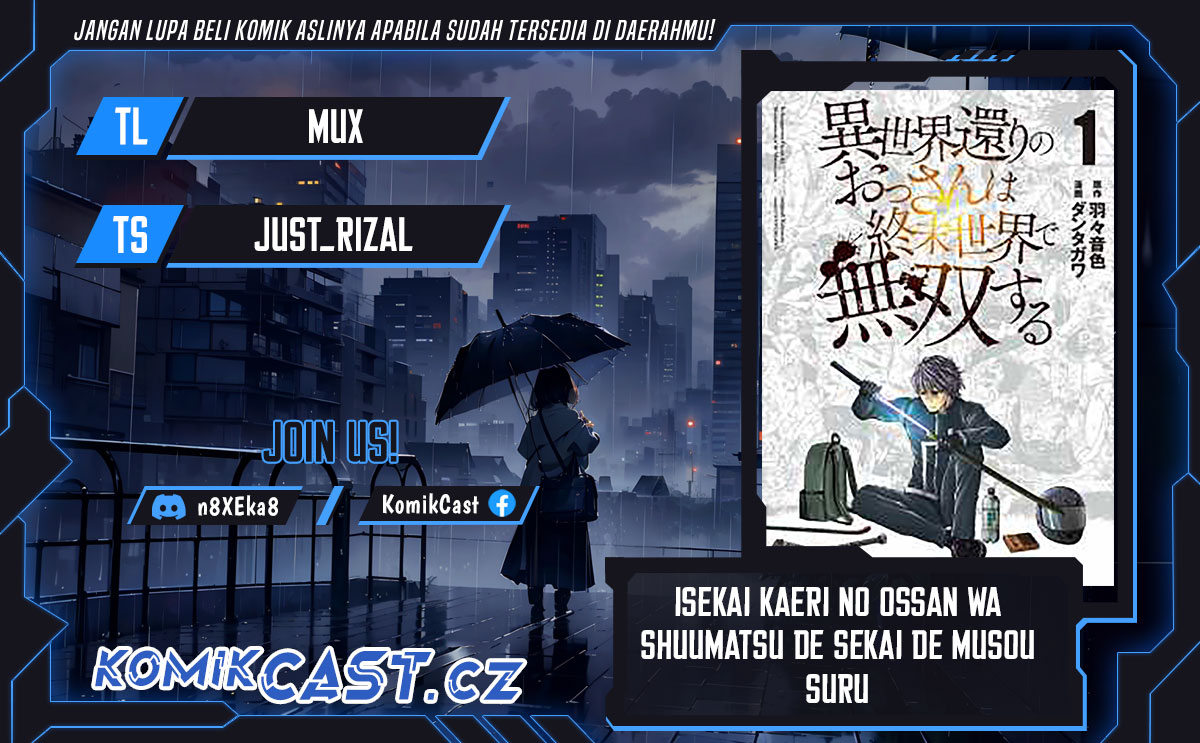 Isekai Kaeri no Ossan wa Shuumatsu de Sekai de Musou Suru Chapter 15.2 Gambar 1