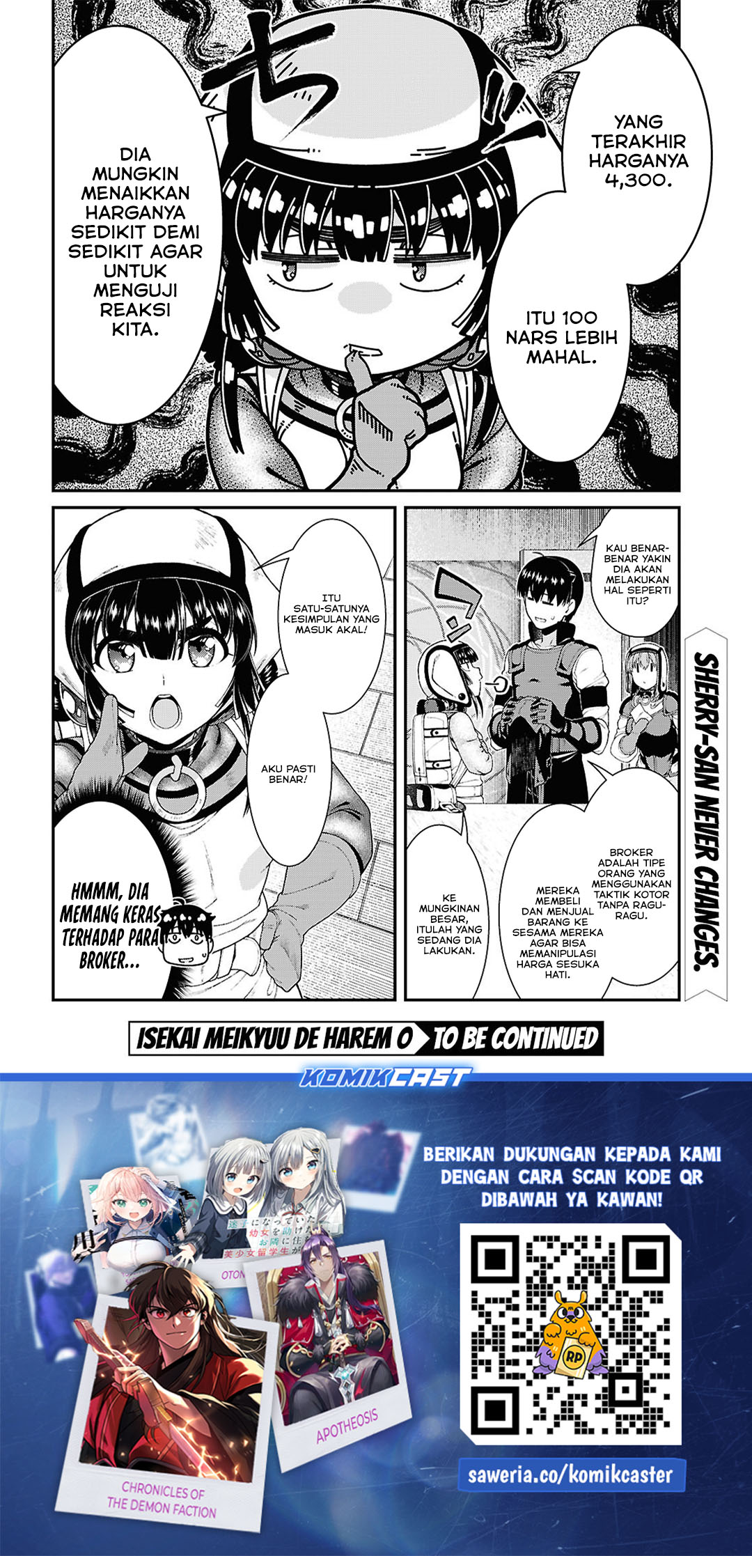 Isekai Meikyuu de Harem wo Chapter 93 Gambar 13