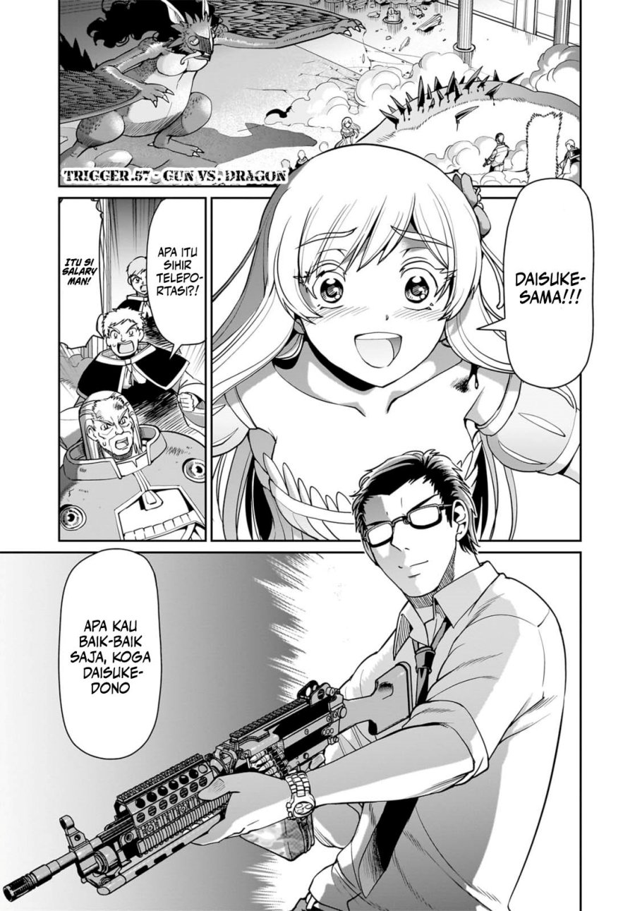 Isekai Shoukan Oji-san no Juumusou Life – Sabage Suki Salaryman wa Kaisha Owari ni Isekai e Chokki suru Chapter 57 Gambar 2