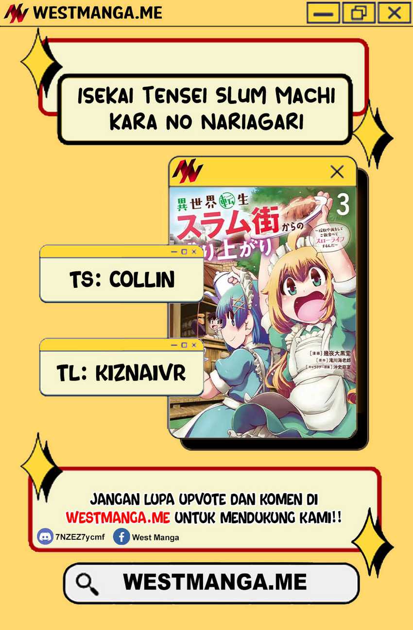 Isekai Tensei Slum Machi kara no Nariagari – Saishuya Ryou wo shite Gohan Tabete Slow Life surun da Chapter 06 Gambar 4