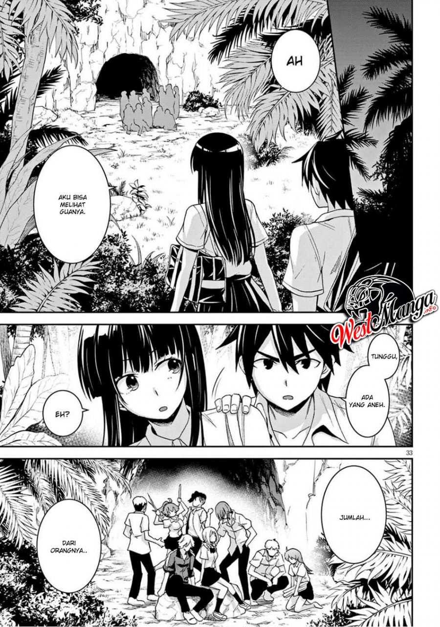 Isekai Yurutto Survival Seikatsu: Gakkou no Minna to Isekai no Mujintou ni Tenishitakedo Ore Dake Rakushou desu Chapter 02.2 Gambar 17