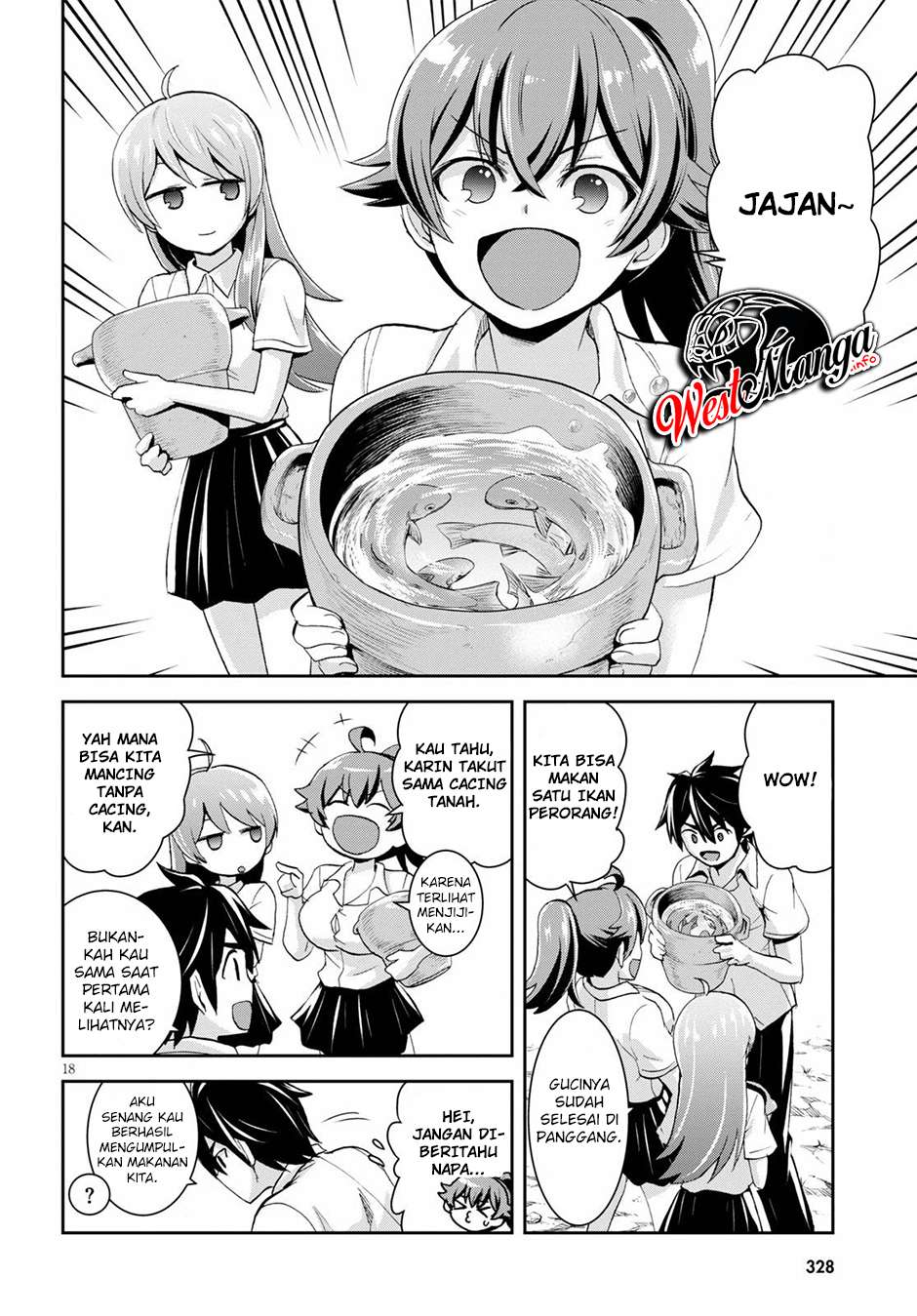 Isekai Yurutto Survival Seikatsu: Gakkou no Minna to Isekai no Mujintou ni Tenishitakedo Ore Dake Rakushou desu Chapter 05 Gambar 20