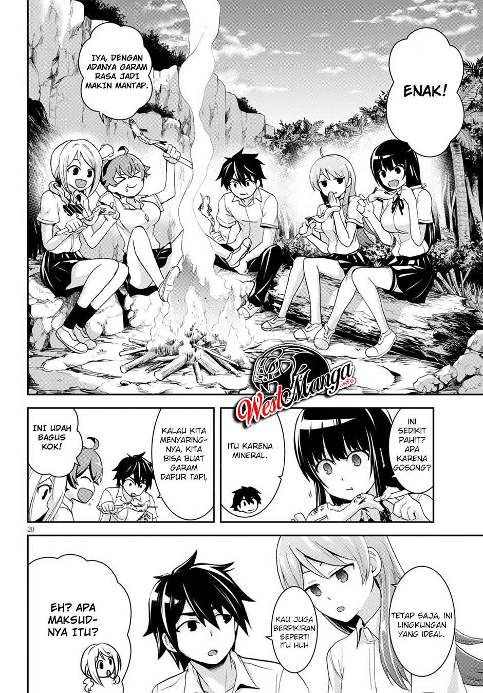 Isekai Yurutto Survival Seikatsu: Gakkou no Minna to Isekai no Mujintou ni Tenishitakedo Ore Dake Rakushou desu Chapter 05 Gambar 22